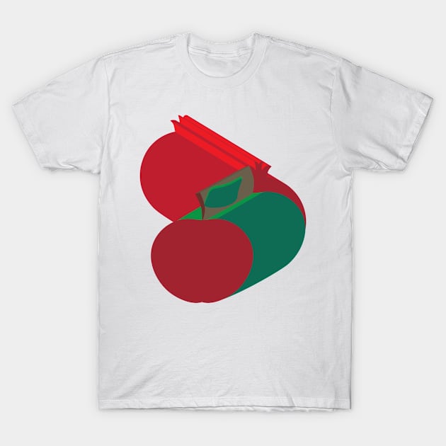 3D apple and pomegranate T-Shirt by sigdesign